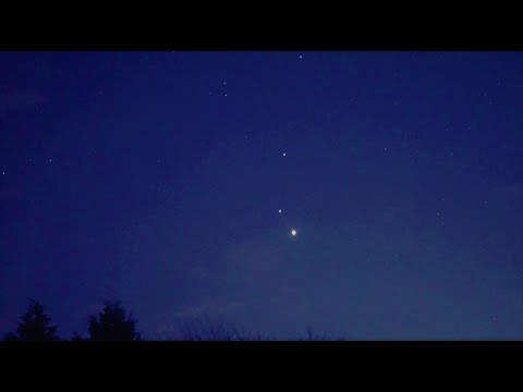 超大接近間近の木星と土星の近くを通過する国際宇宙ステーション（SONYα7SⅢリアルタイム動画）
